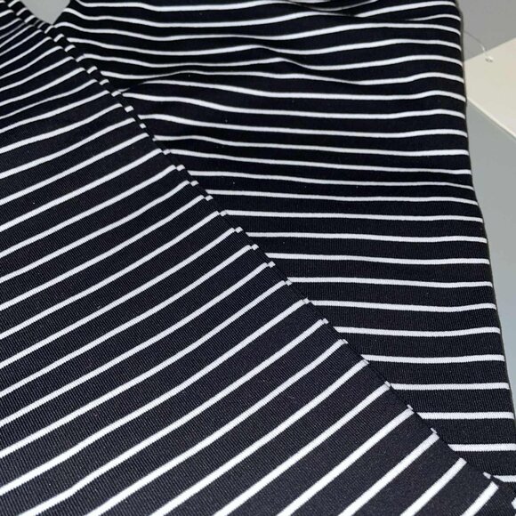 Lululemon Wunder Under Crop (HR) *Luxtreme 21" Parallel Stripe Bl/Wh NWTags - Picture 9 of 9